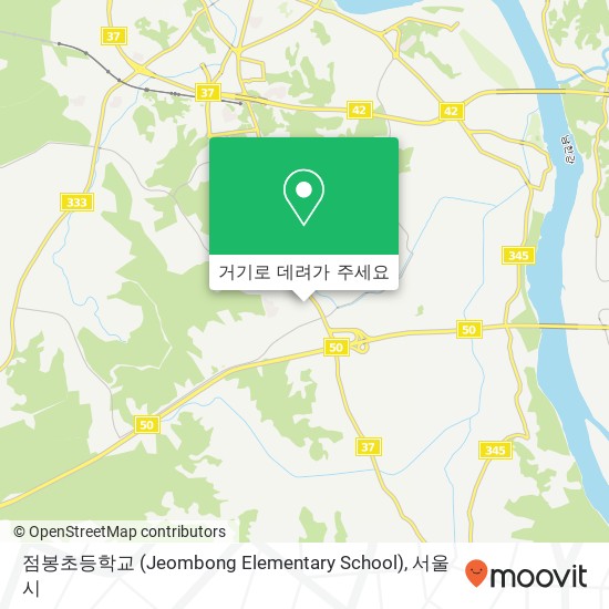 점봉초등학교 (Jeombong Elementary School) 지도