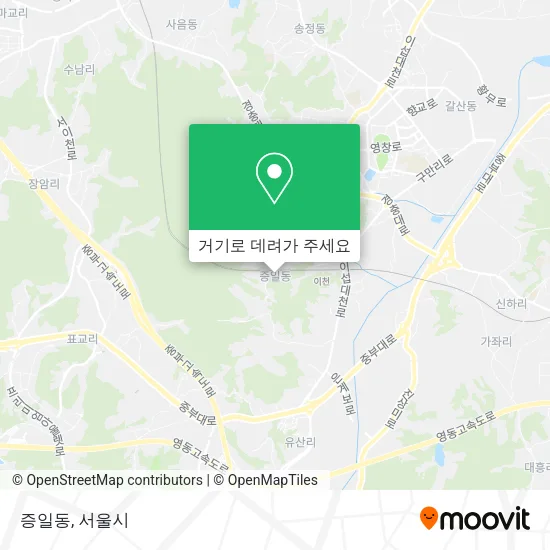 증일동 지도