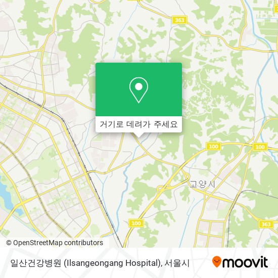 일산건강병원 (Ilsangeongang Hospital) 지도