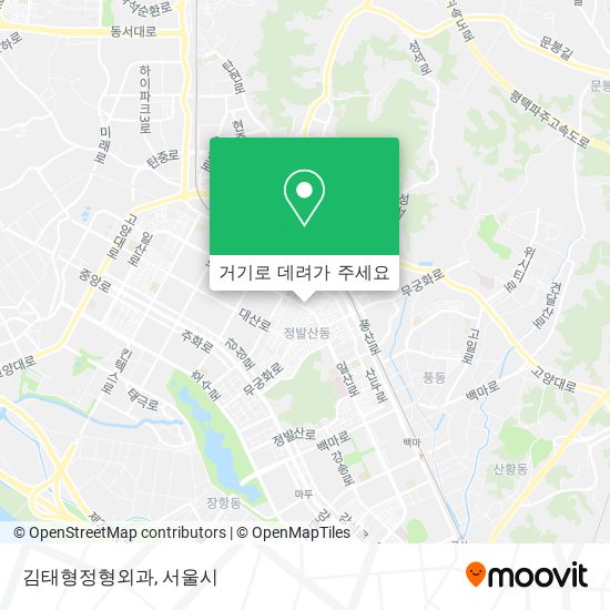 김태형정형외과 지도