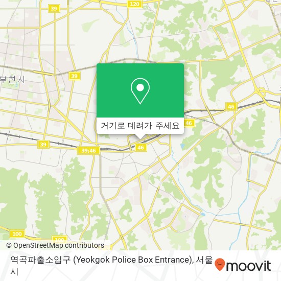 역곡파출소입구 (Yeokgok Police Box Entrance) 지도