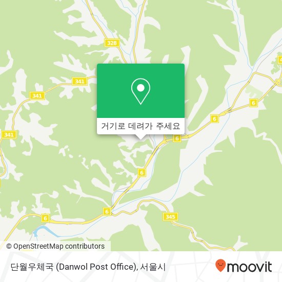 단월우체국 (Danwol Post Office) 지도