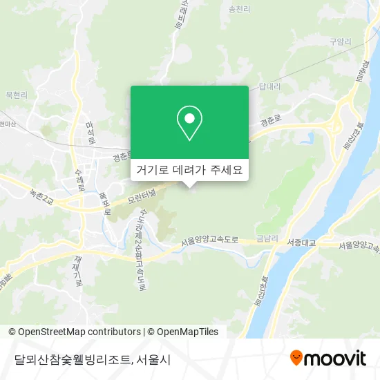 달뫼산참숯웰빙리조트 지도