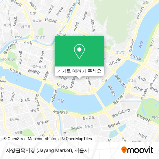 자양골목시장 (Jayang Market) 지도