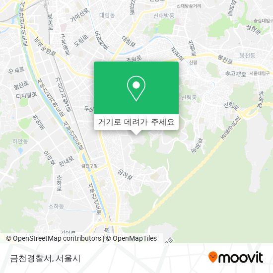 금천경찰서 지도