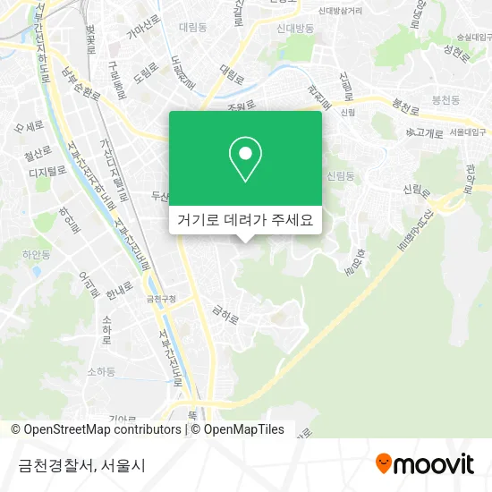 금천경찰서 지도