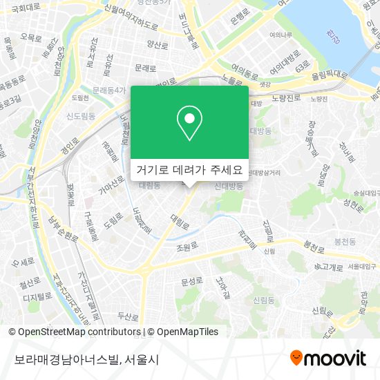 보라매경남아너스빌 지도