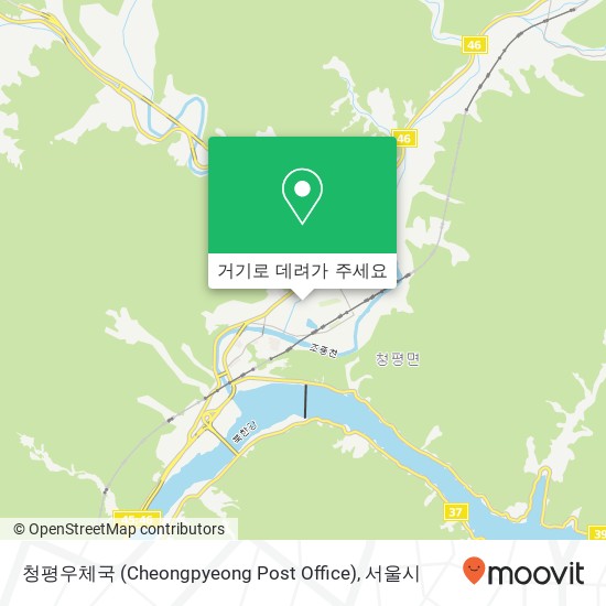 청평우체국 (Cheongpyeong Post Office) 지도