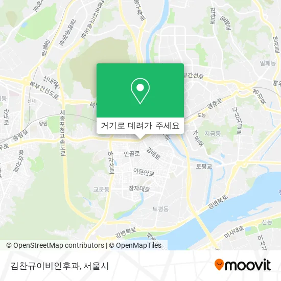 김찬규이비인후과 지도
