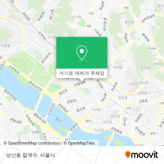 성산동 칼국수 지도