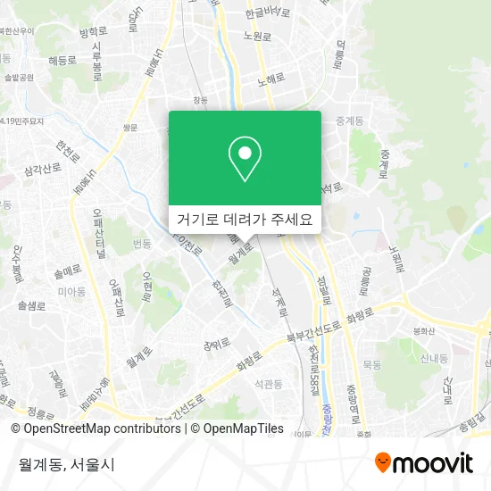 월계동 지도