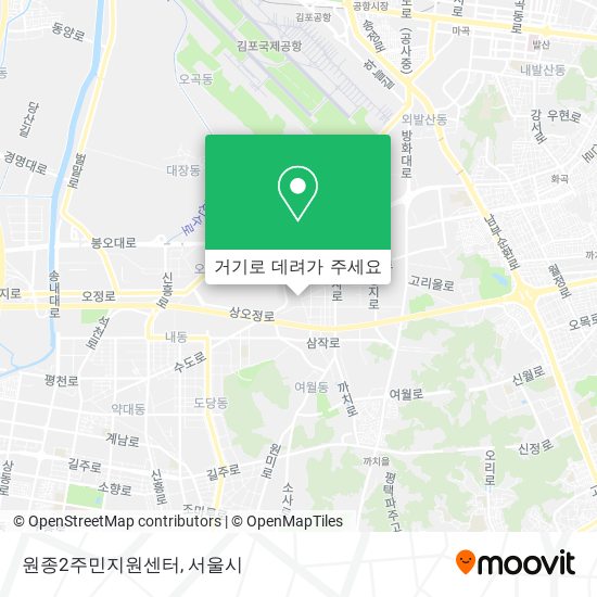 원종2주민지원센터 지도
