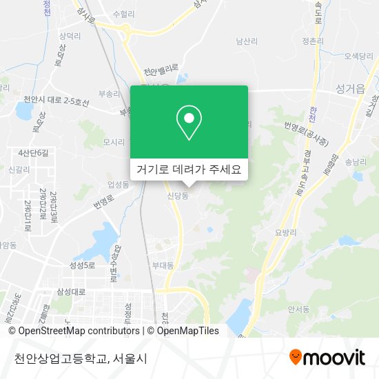 천안상업고등학교 지도