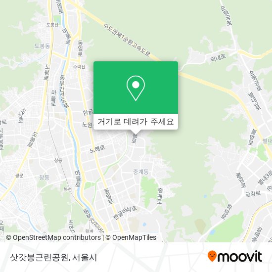 삿갓봉근린공원 지도