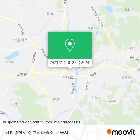 이천경찰서 장호원파출소 지도