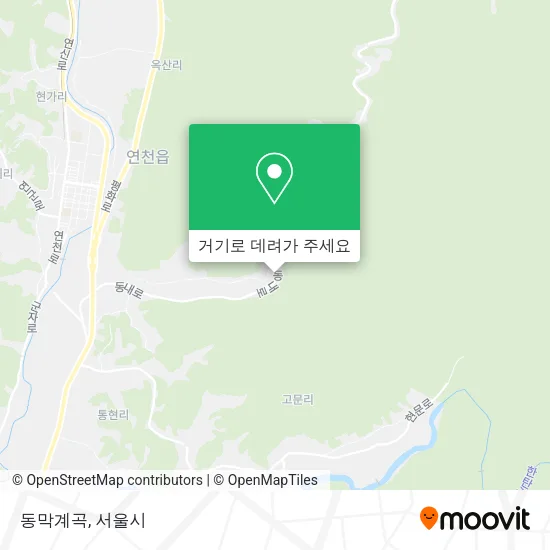 동막계곡 지도