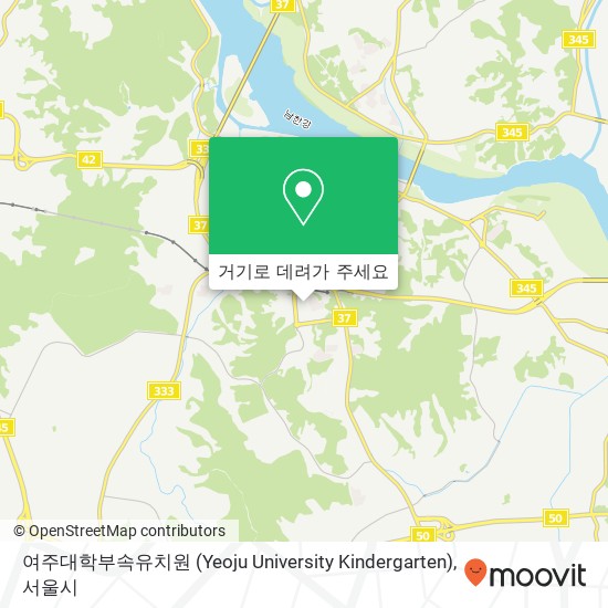 여주대학부속유치원 (Yeoju University Kindergarten) 지도