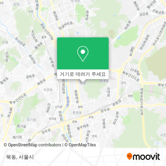 묵동 지도