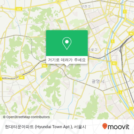 현대타운아파트 (Hyundai Town Apt.) 지도