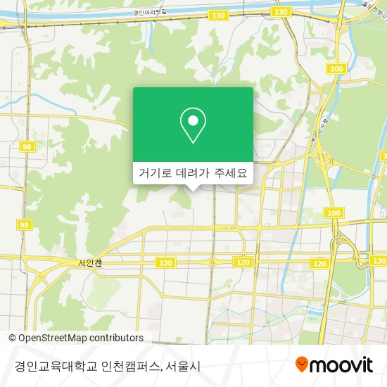 경인교육대학교 인천캠퍼스 지도