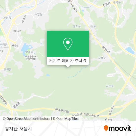 청계산 지도