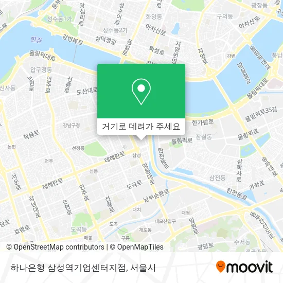 하나은행 삼성역기업센터지점 지도