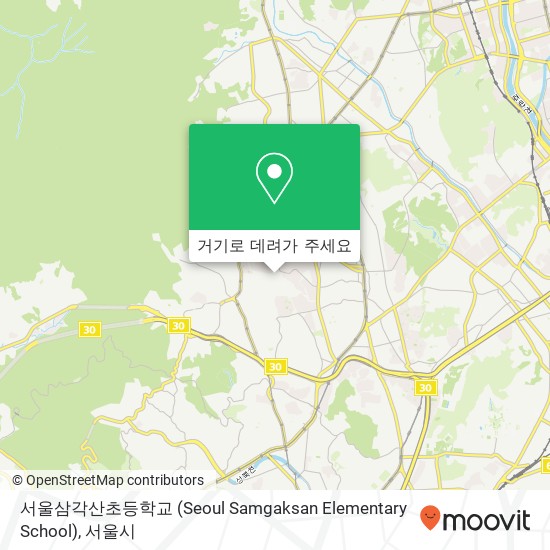 서울삼각산초등학교 (Seoul Samgaksan Elementary School) 지도