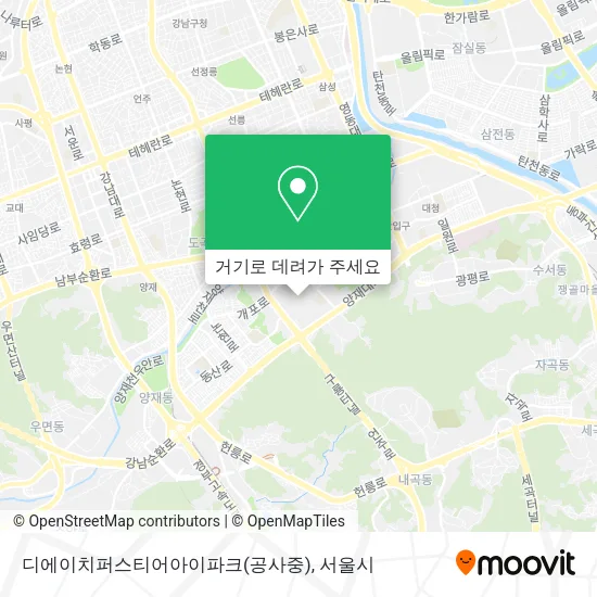 디에이치퍼스티어아이파크(공사중) 지도