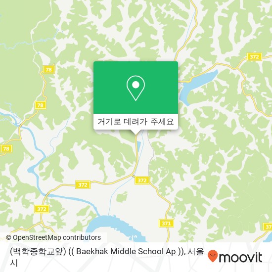 (백학중학교앞) (( Baekhak Middle School Ap )) 지도