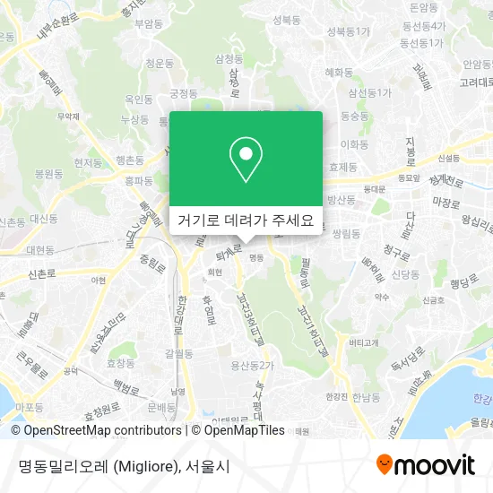 명동밀리오레 (Migliore) 지도