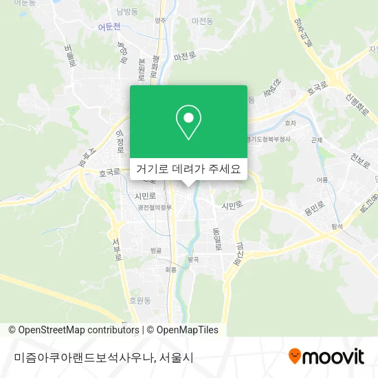 미즘아쿠아랜드보석사우나 지도