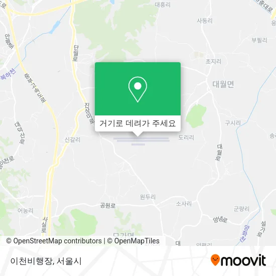 이천비행장 지도
