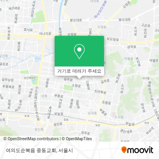 여의도순복음 중동교회 지도