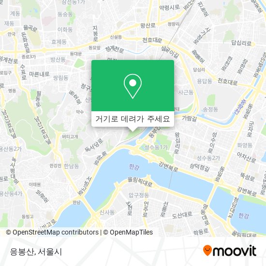 응봉산 지도