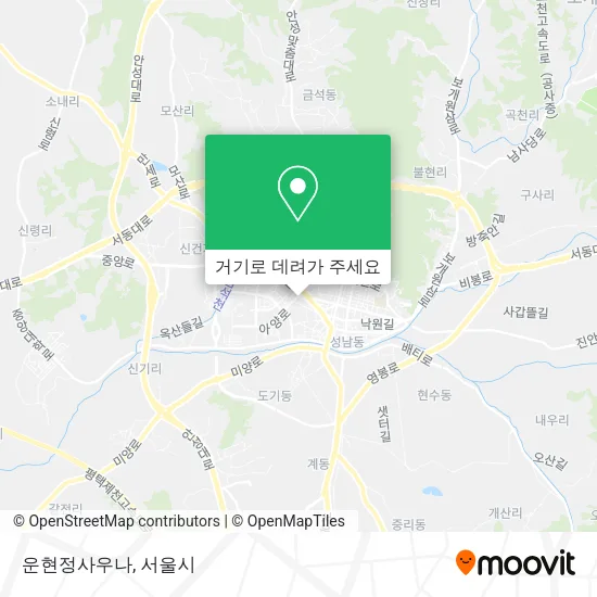 운현정사우나 지도