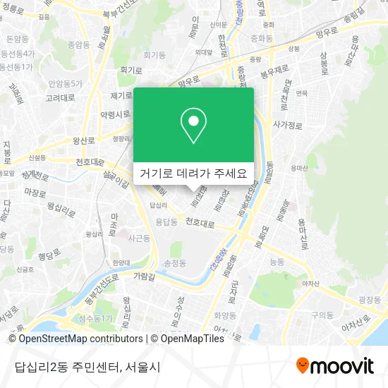 답십리2동 주민센터 지도