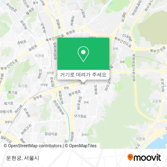 운현궁 지도