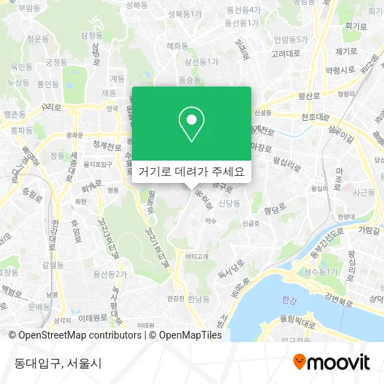 동대입구 지도