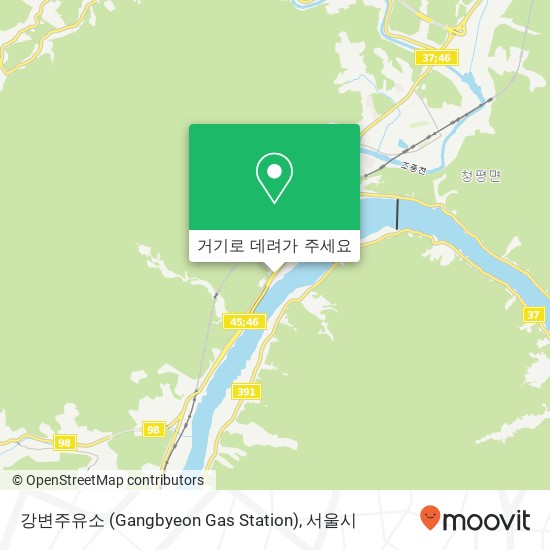 강변주유소 (Gangbyeon Gas Station) 지도