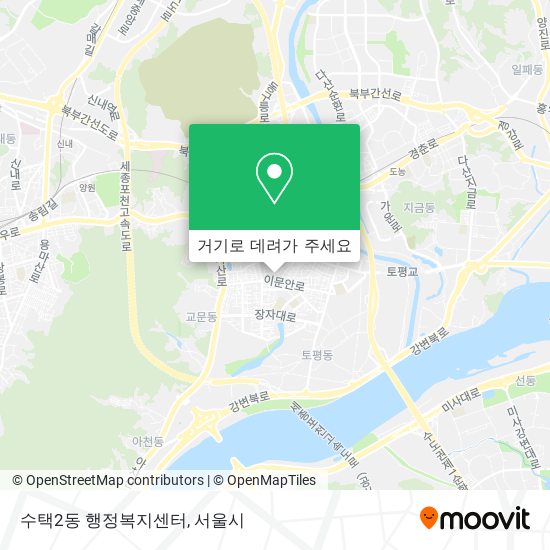 수택2동 행정복지센터 지도