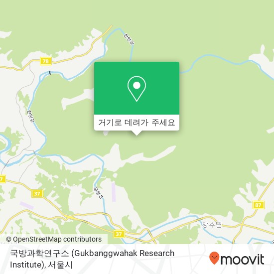 국방과학연구소 (Gukbanggwahak Research Institute) 지도