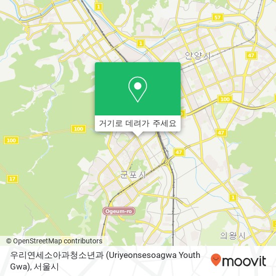 우리연세소아과청소년과 (Uriyeonsesoagwa Youth Gwa) 지도