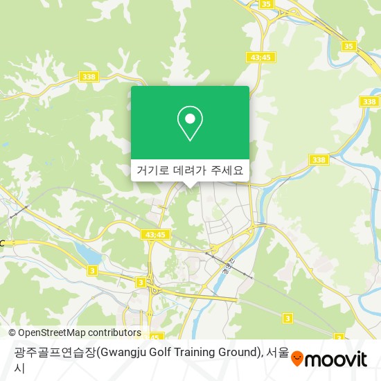 광주골프연습장(Gwangju Golf Training Ground) 지도