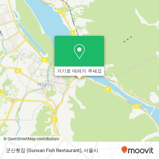 군산횟집 (Gunsan Fish Restaurant) 지도