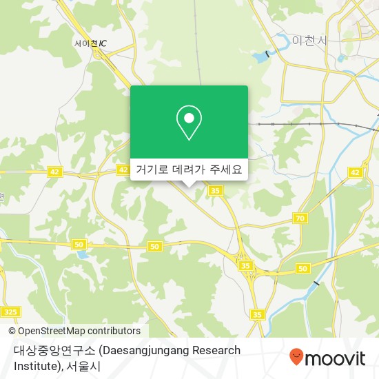 대상중앙연구소 (Daesangjungang Research Institute) 지도