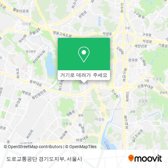 도로교통공단 경기도지부 지도