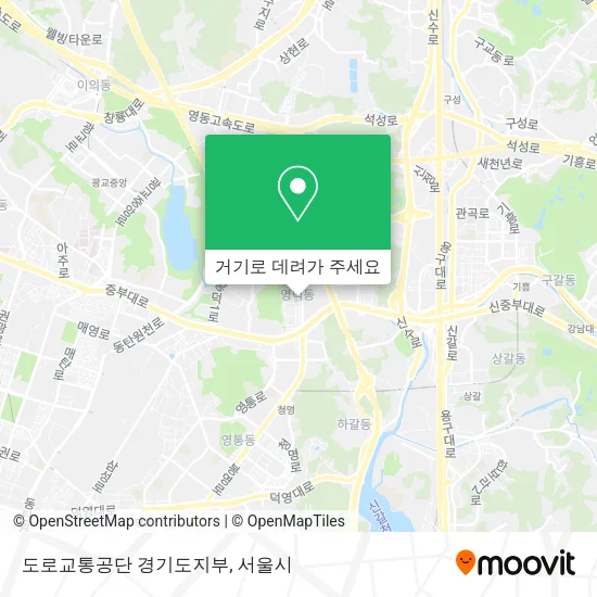 도로교통공단 경기도지부 지도