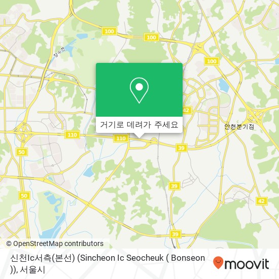 신천Ic서측(본선) (Sincheon Ic Seocheuk ( Bonseon )) 지도