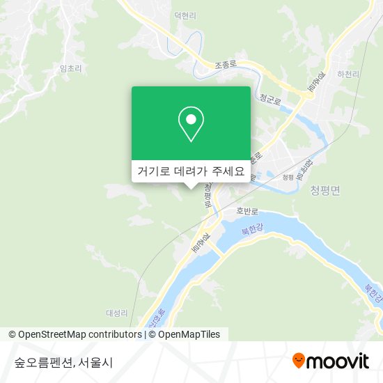 숲오름펜션 지도