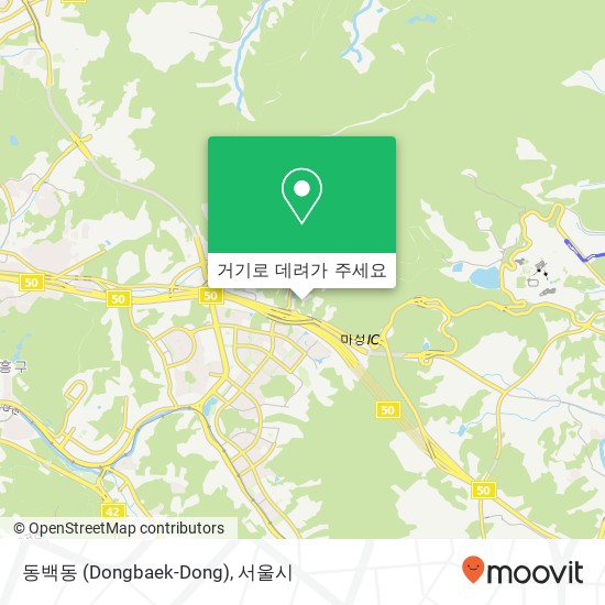 동백동 (Dongbaek-Dong) 지도